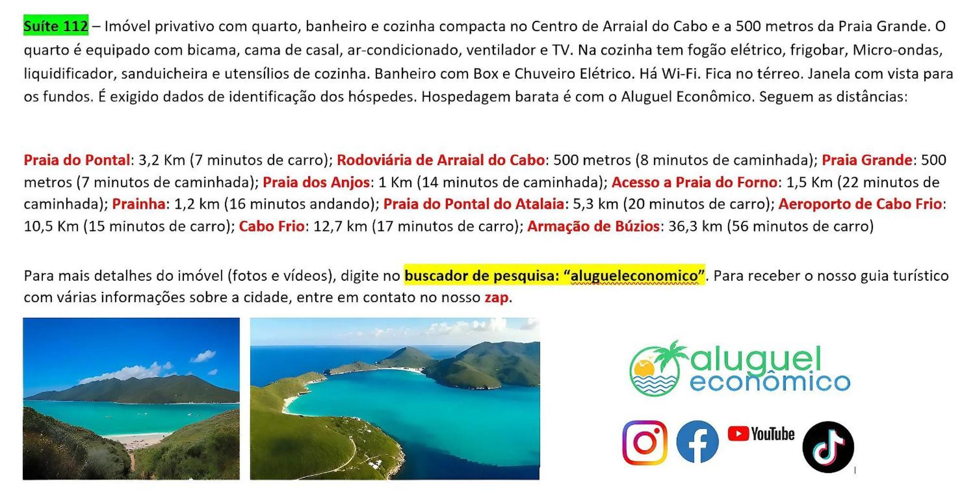 Arraial Do Cabo - Brisas Do Farol - Aluguel Economico Διαμέρισμα Εξωτερικό φωτογραφία