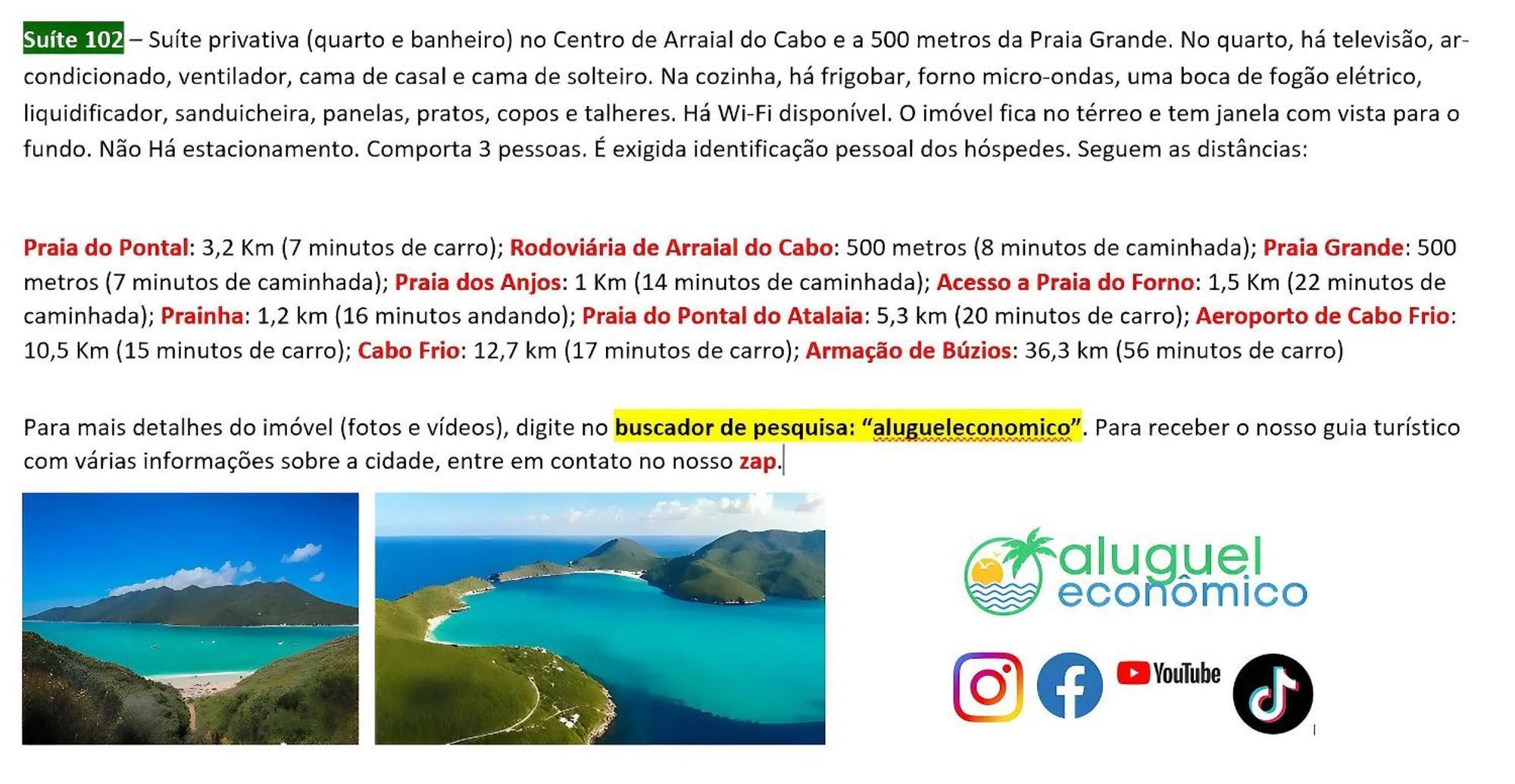 Arraial Do Cabo - Brisas Do Farol - Aluguel Economico Διαμέρισμα Εξωτερικό φωτογραφία